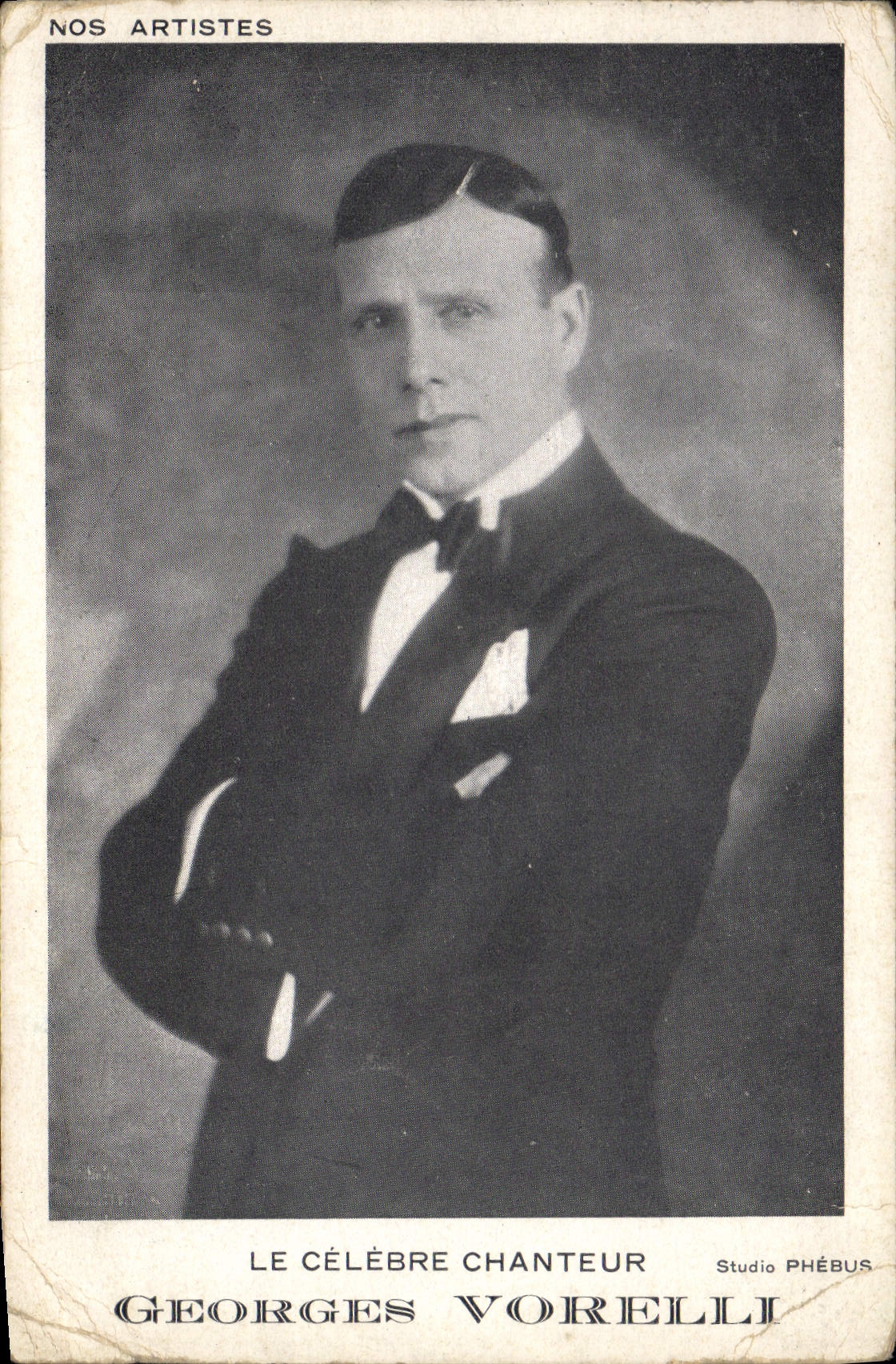 Georges Vorelli — Le célèbre chanteur — Studio Phébus