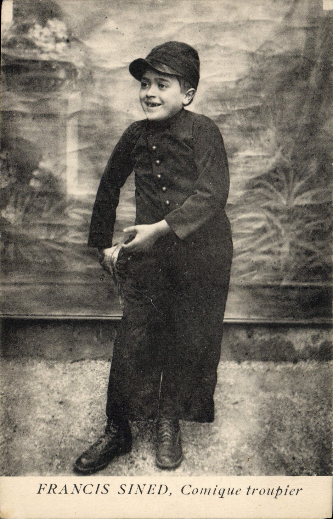Francis Sinéd, Comique troupière — Carte postale de portrait