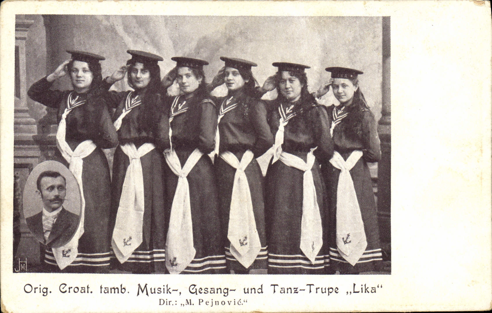 Croatie — Trupe musicale, chant et danse "Lika" — Dir. M. Pejnović