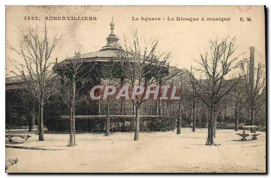 CPA Kiosque a musique le square Aubervilliers