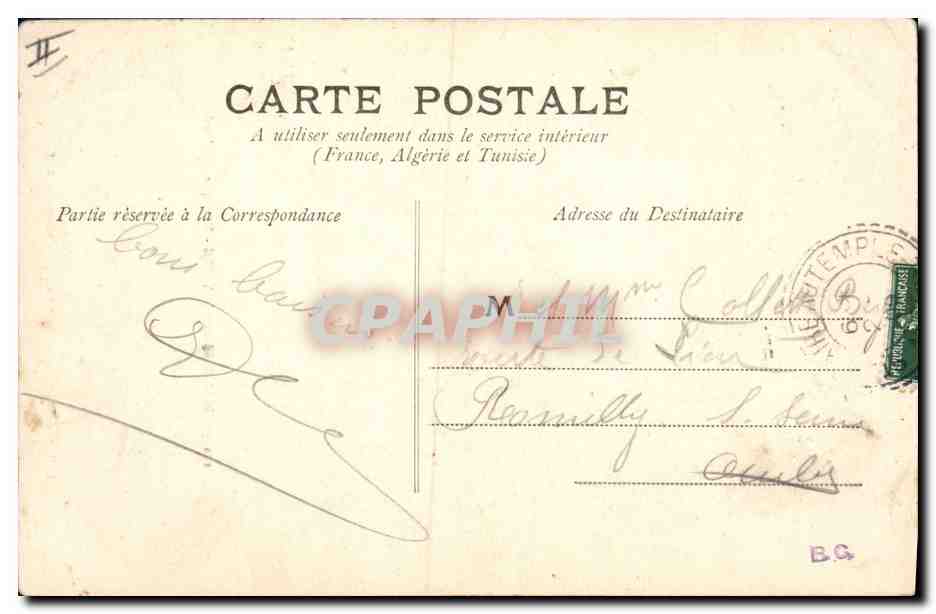 CPA Kiosque du Jard Chalons sur Marne — Verso