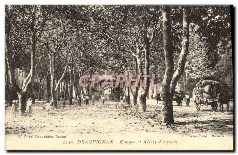 Draguignan - Kiosque et Allées d'Azémars — Guende phot, Marseille