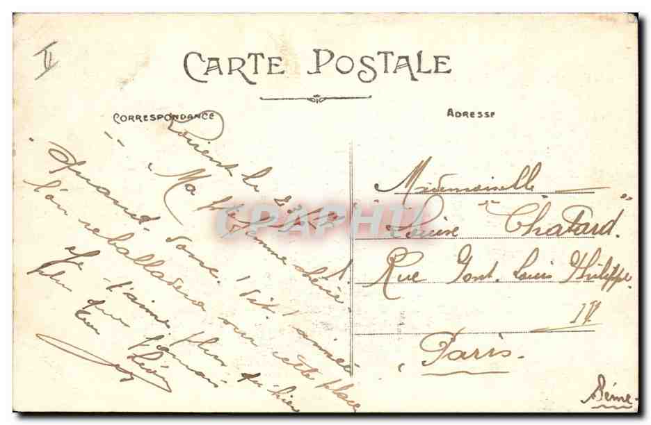 CPA Kiosque Lorient Place Alsace Lorraine — Verso