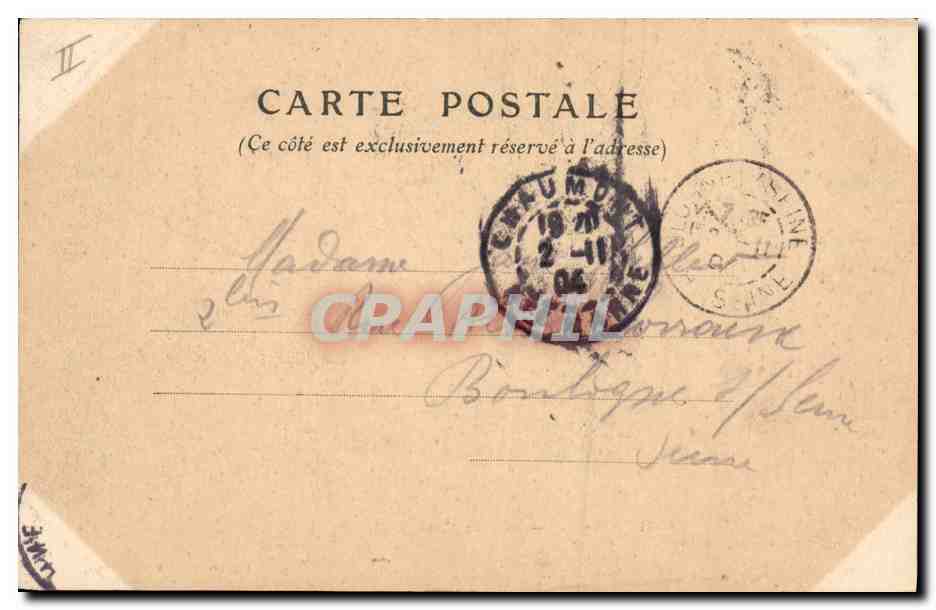CPA Kiosque du Boudingrin Chaumont — Verso
