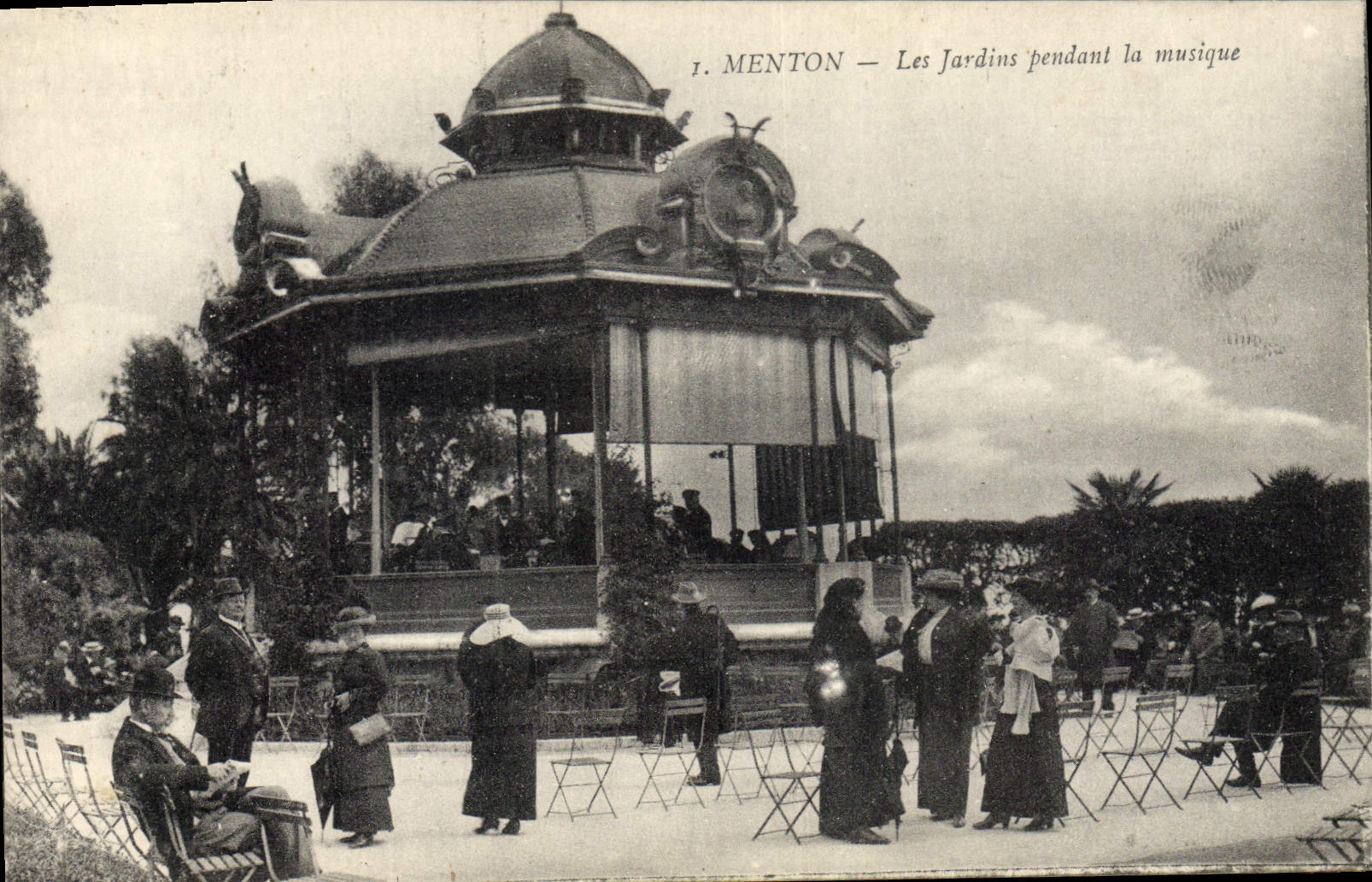Menton — Les Jardins pendant la musique — éditeur J. Menton, n° 1