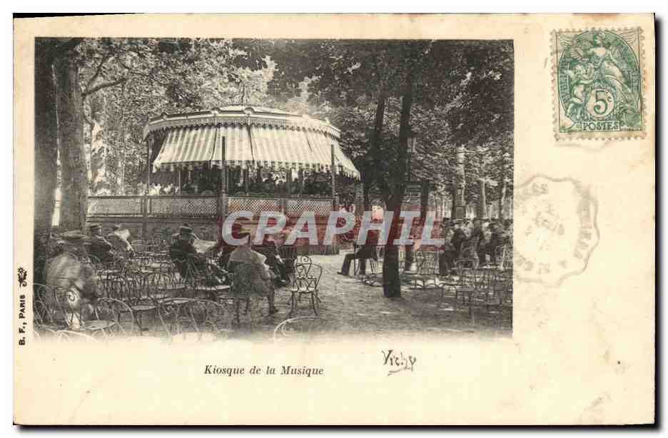 CPA Kiosque de la musique Vichy