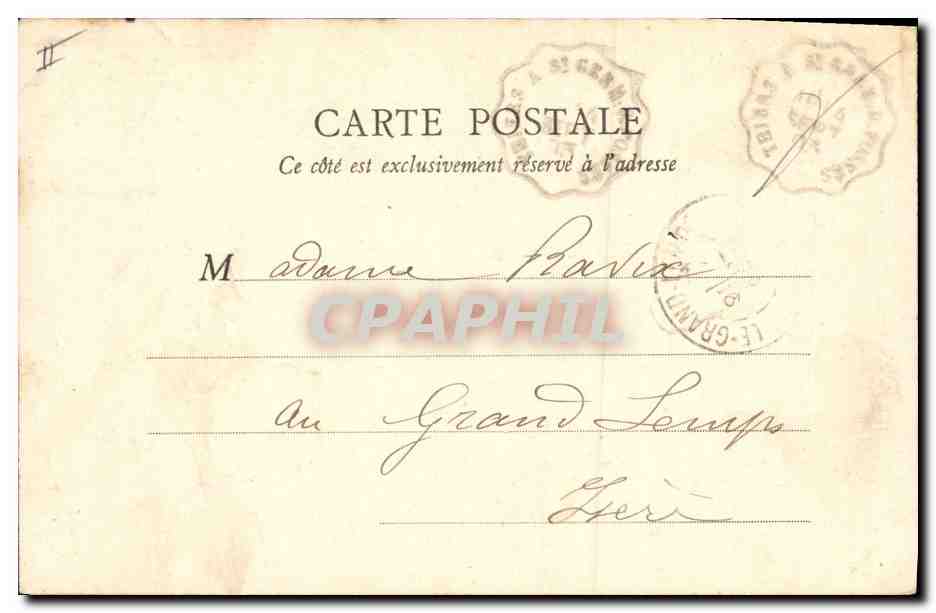 CPA Kiosque de la musique Vichy — Verso