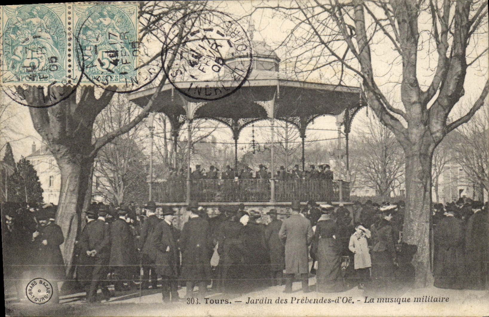 Tours — Jardin des Prébendes-d'Oë — La musique militaire