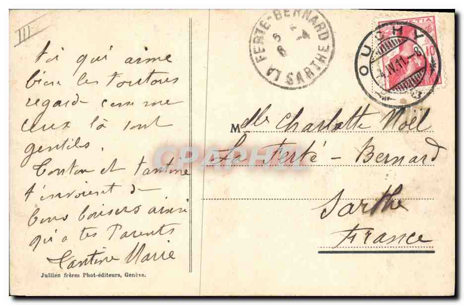 Religieux et Chiens du Grand St. Bernard — J. J. 8922 — Reverso