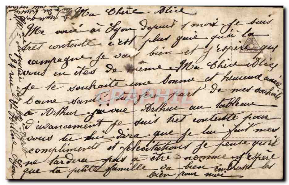 CPA Chiens Chien Enfants Fer a cheval — Verso