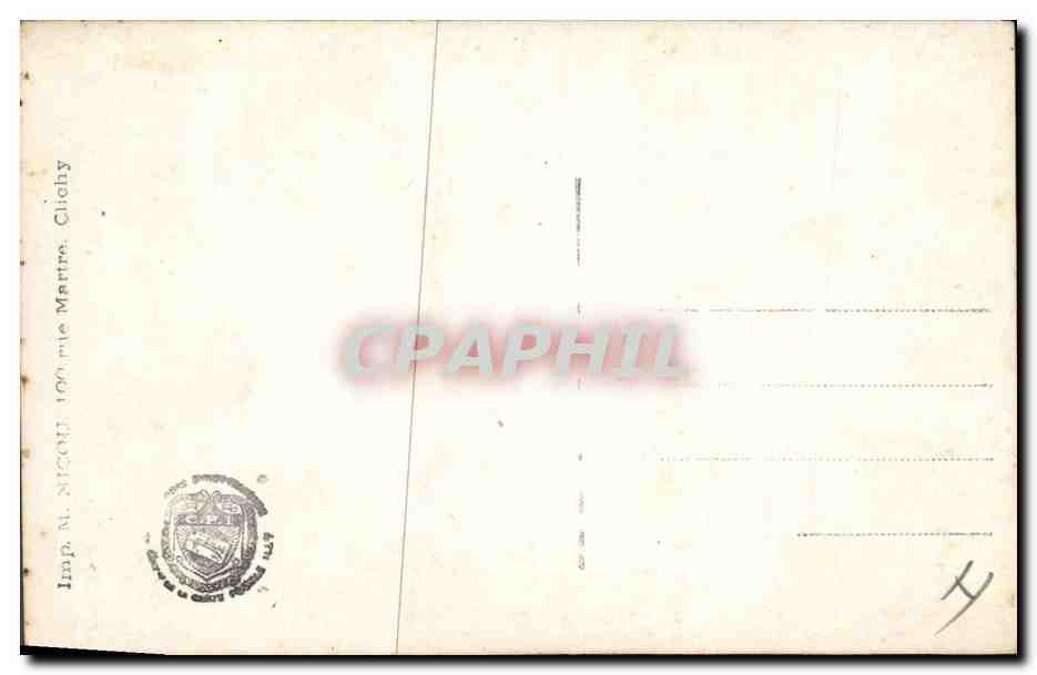 CPA Militaria General Joffre  — Rückseite