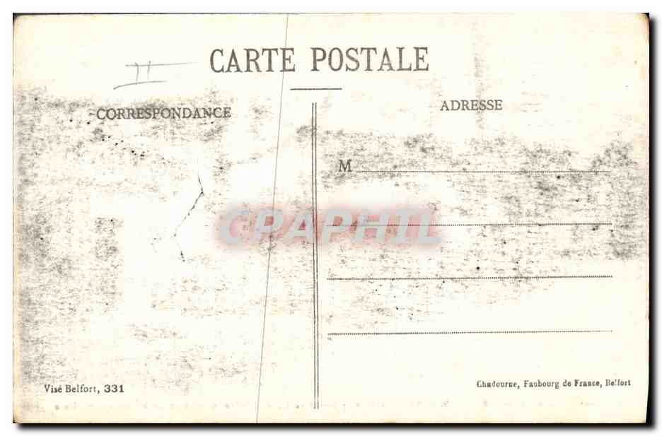 Bitschwiller — Le Maire présente au Général Joiffe ses souhaits de bienvenue en Alsace — éditeur non identifié, n° 708 — Reverso