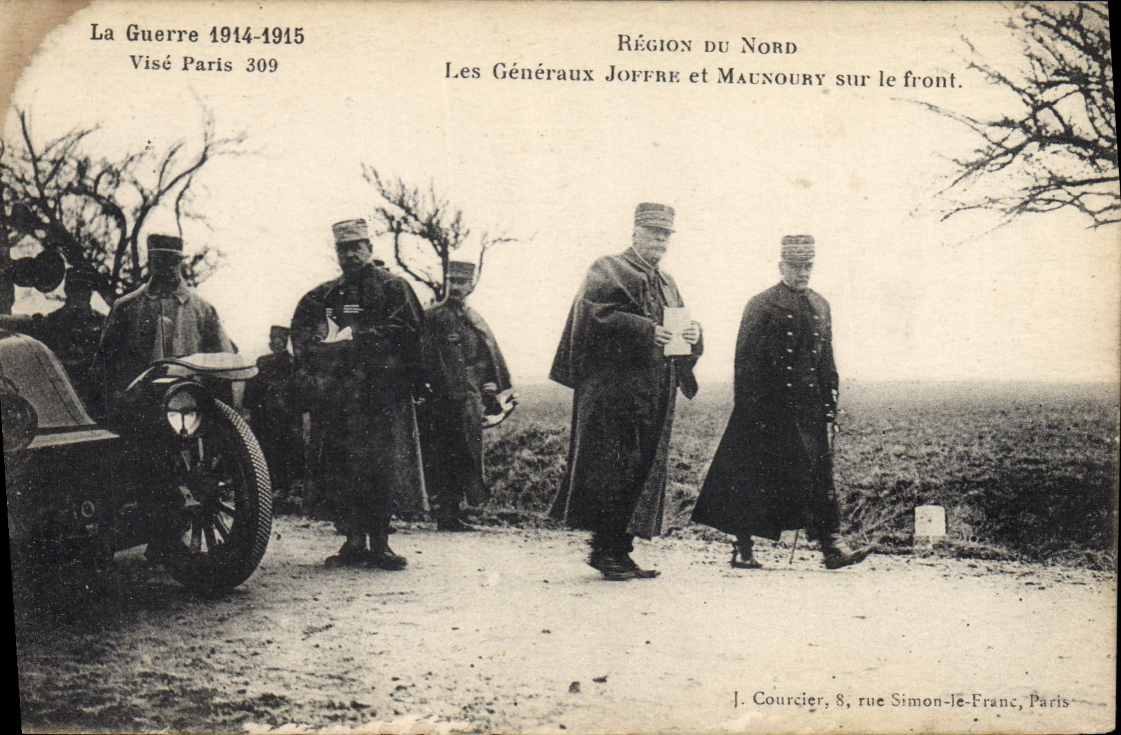 CPA Militaria Les generaux Joffre et Maunoury sur le front 