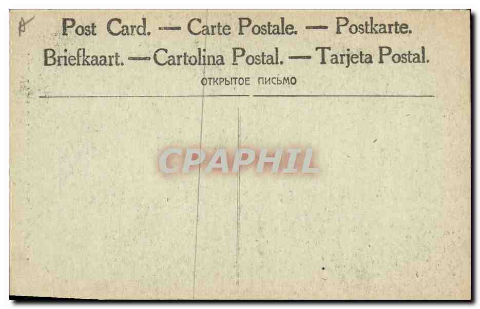 Le Général Français Mangin — en uniforme militaire — carte postale — Rückseite