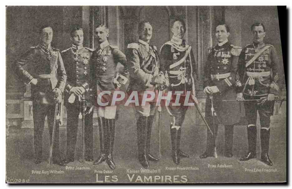 Les Vampires — Princes allemands en uniforme — éditeur Rebosé