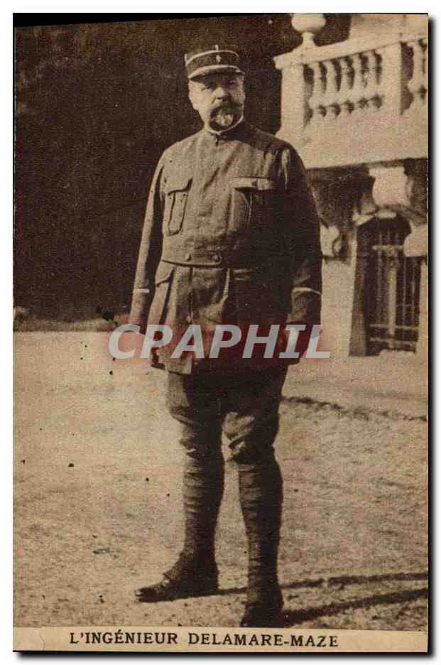 L'ingénieur Delamare-Maze — en uniforme militaire — Lévy Frères, Paris