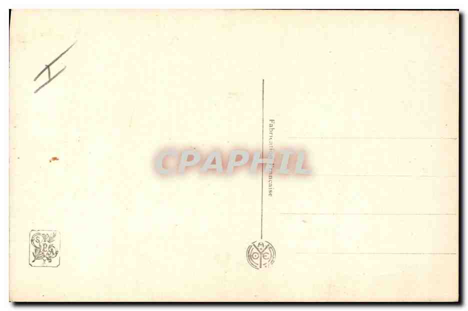 CPA Militaria le general Fayolle  — Verso