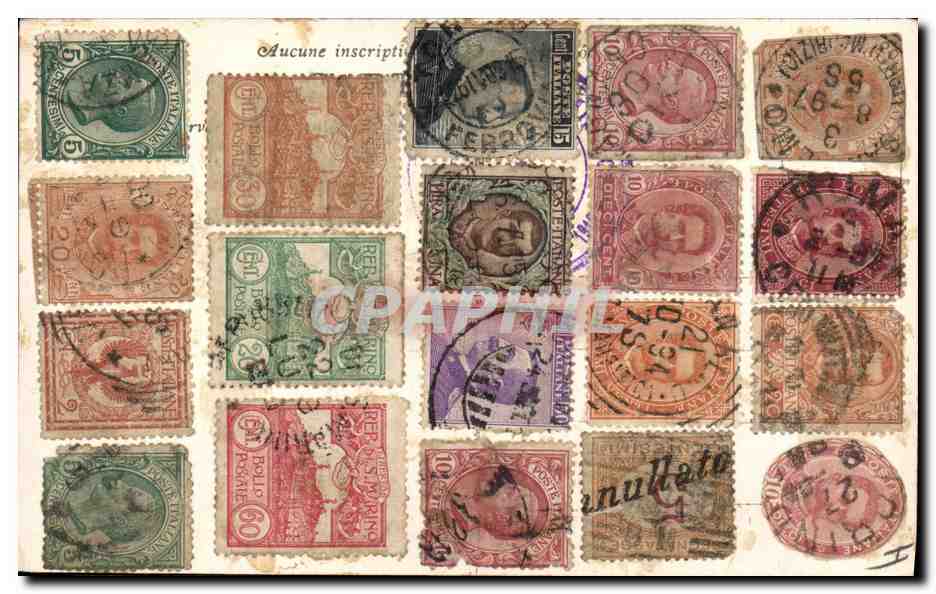 CPA Militaria Compiegne Armstice Superbes timbres italiens au dos Italie Italia  — Rückseite