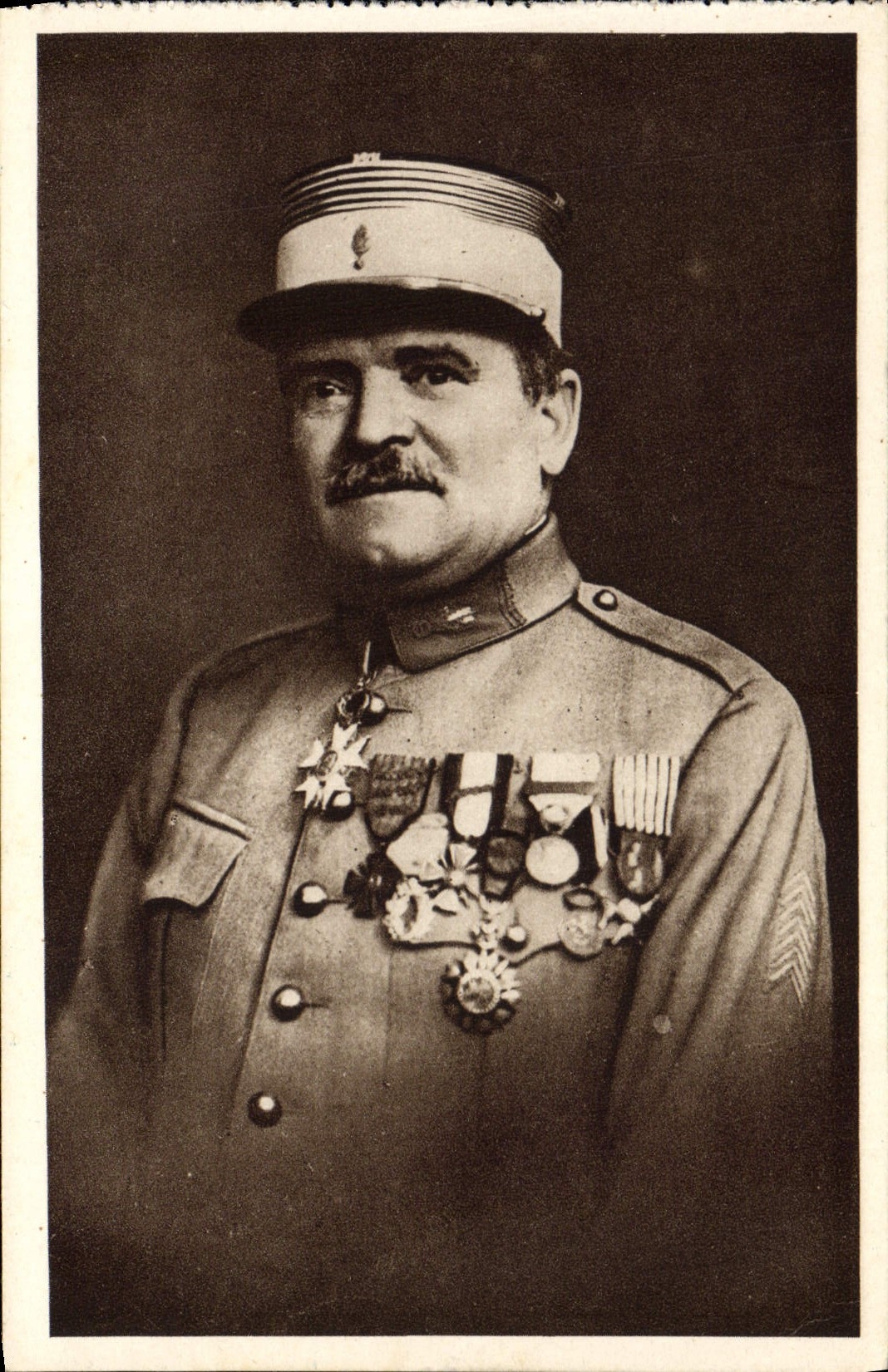 CPA Militaria Le colonel Raynal defenseur du fort de Vaux 