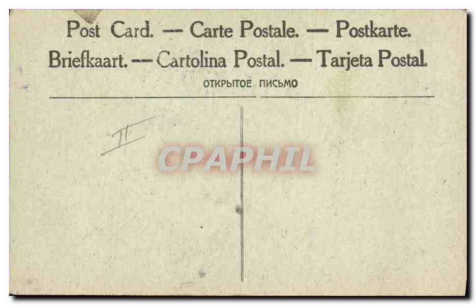 CPA Militaria Le general Francais Debeney  — Verso