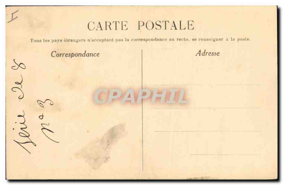 CPA Militaria A Nieuport Terrible explosion d'un obusier de 420 allemand  — Verso