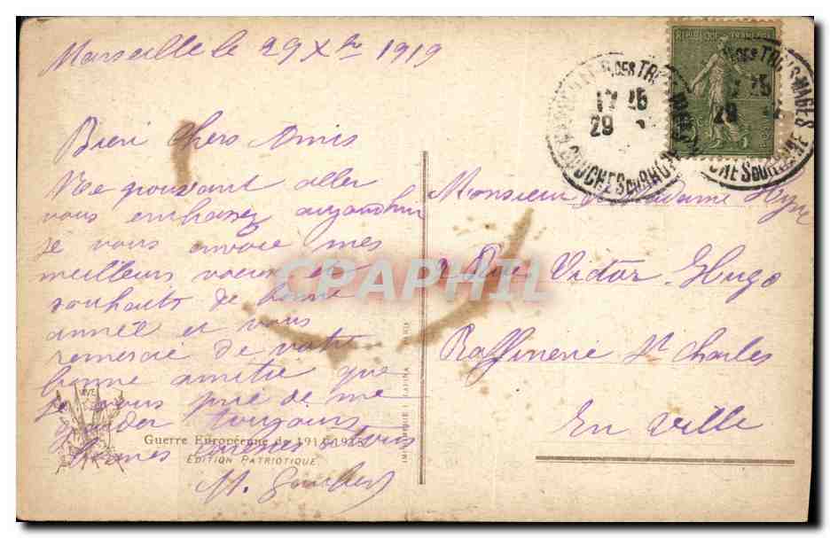 CPA Militaria La Lettre du Pape Benoit XV a Guillaume  — Rückseite