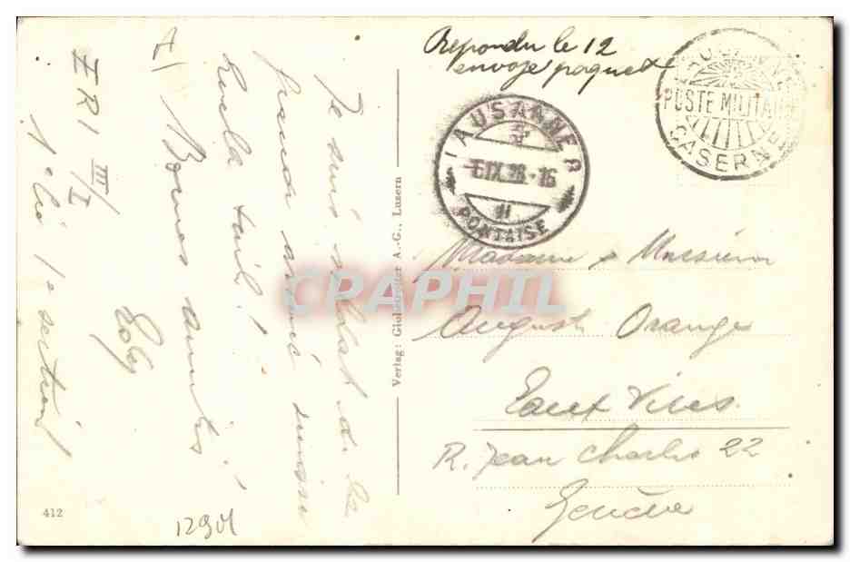 CPA Militaria Aux arrets  — Rückseite