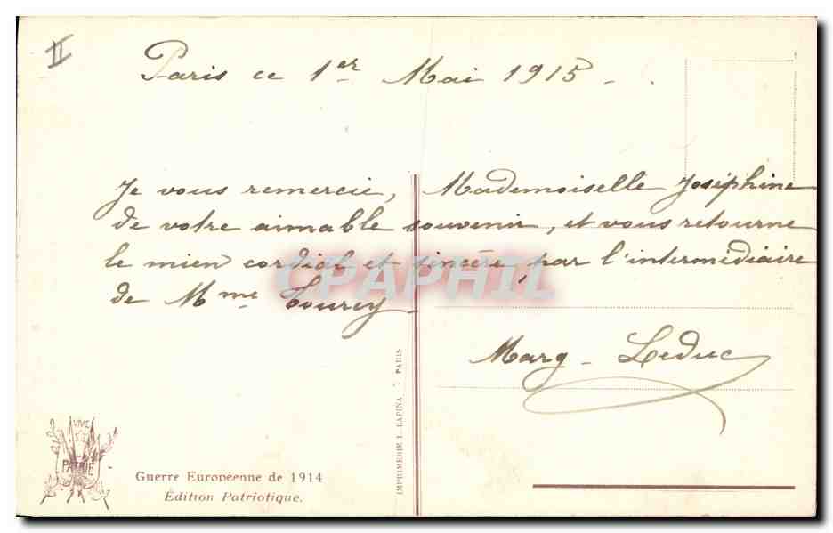 CPA Militaria La Kultur des Boches de notre entree a Paris  — Rückseite