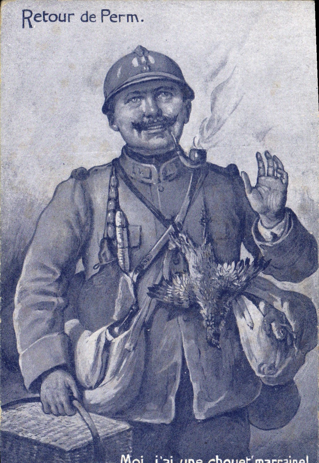 CPA Militaria Retour de Perm 