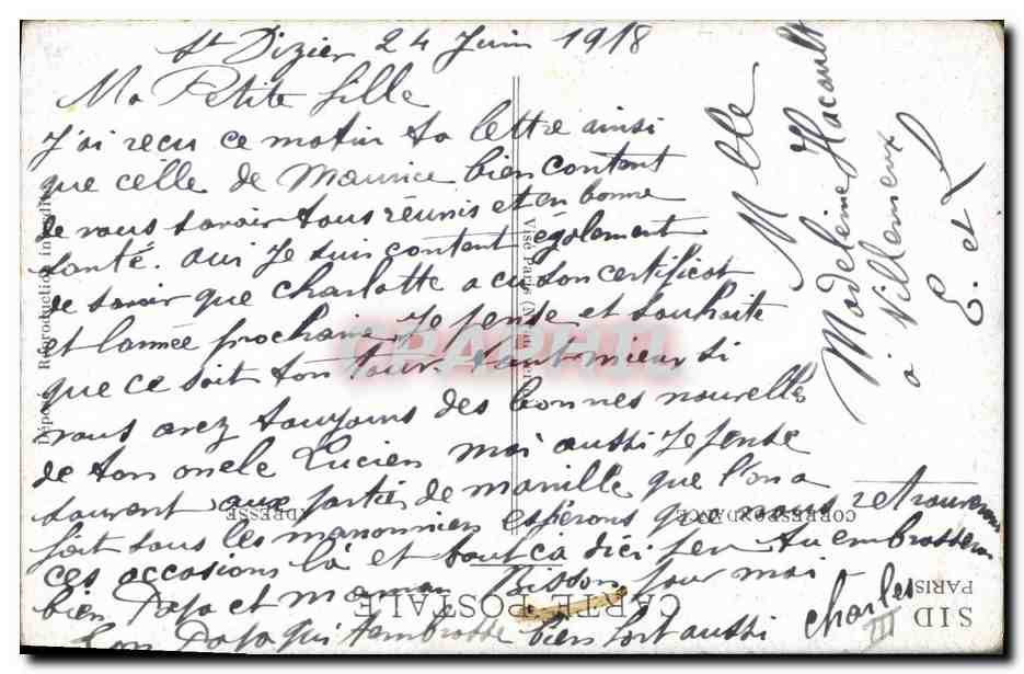 CPA Militaria Retour de Perm  — Rückseite