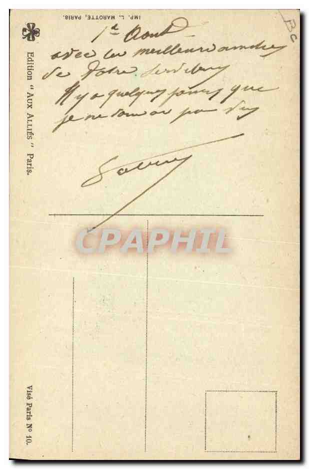CPA Militaria Serbie Serbia Papillon  — Back