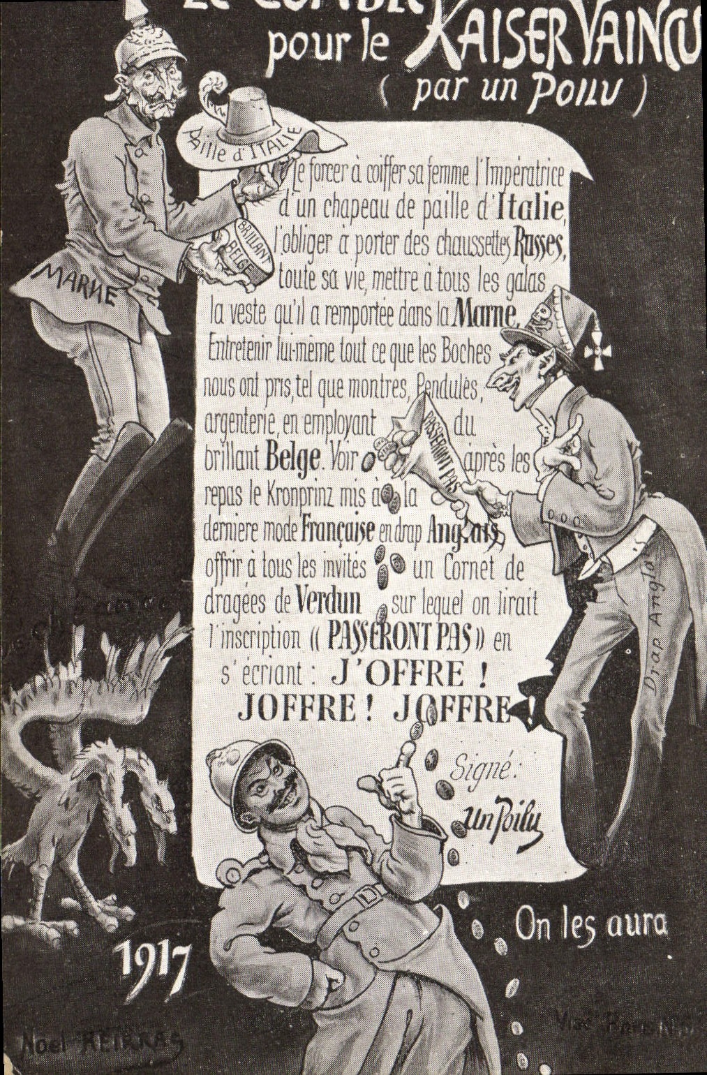 CPA Militaria Le Comble pour le Kaiser Vaincu 