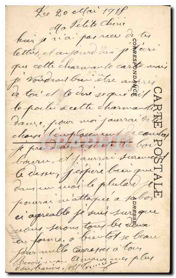CPA Militaria L'instruction des Bleuettes  — Verso