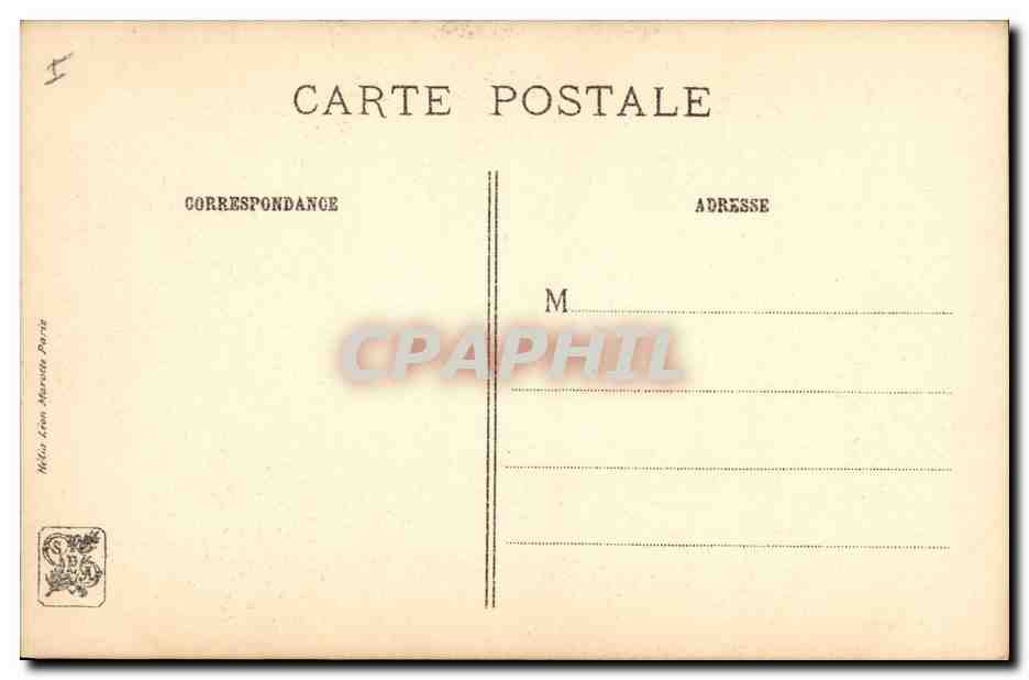 CPA Q de la Tour Le pere Emmanuel  — Verso