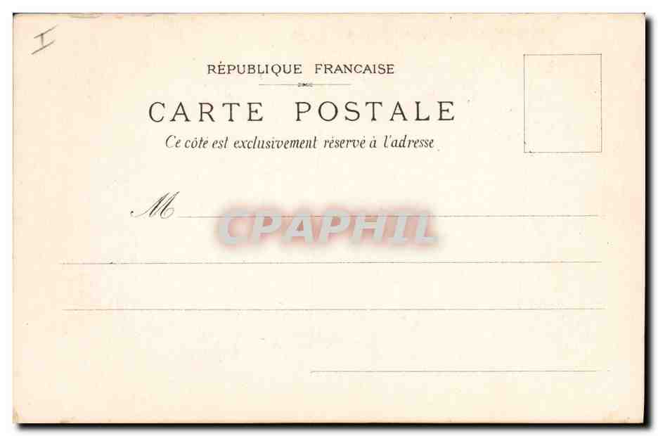 CPA Partie de peche  — Verso