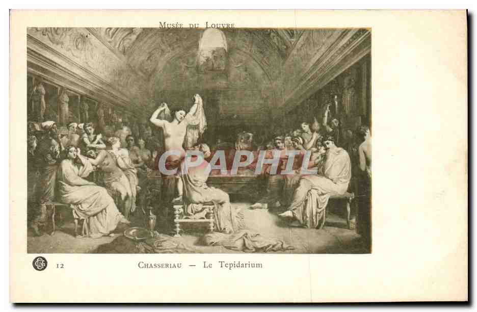 CPA Paris Musee du Louvre Chasseriau Le Tepidarium