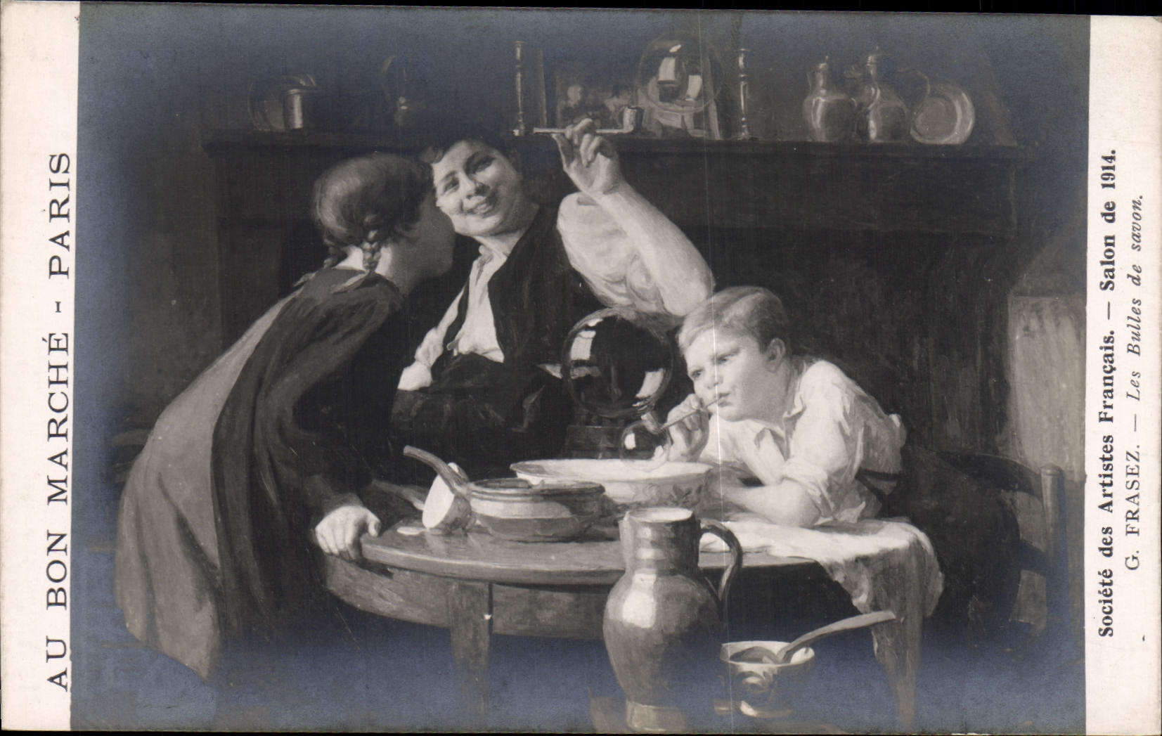 CPA Salon 1914 Frasez Les bulles de savon 