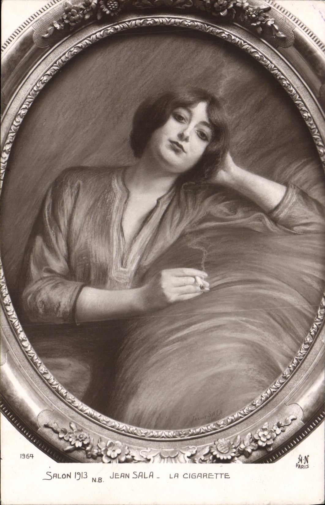 CPA Salon 1913 Jean Scala La cigarette Tabac 