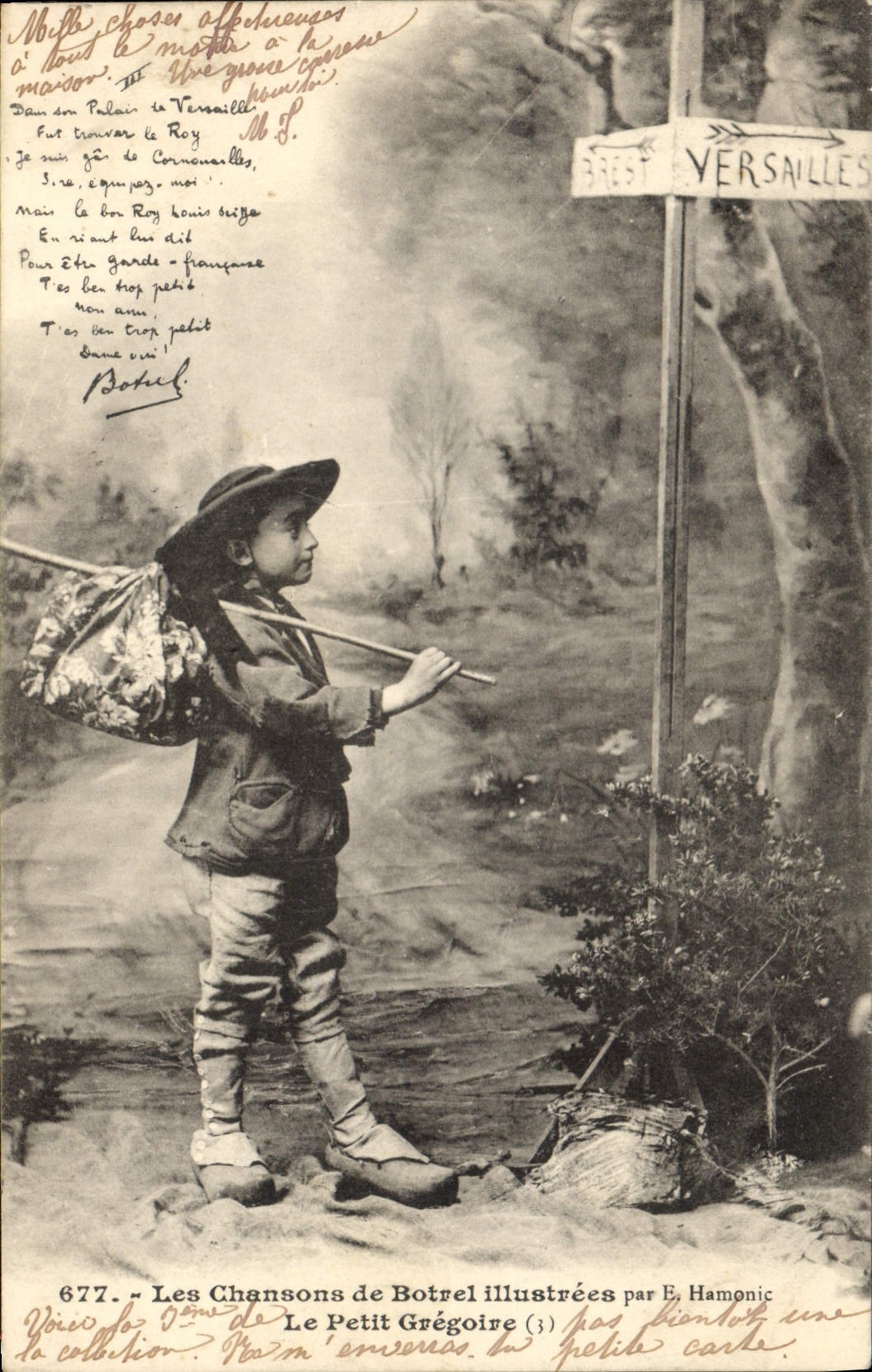 CPA Folklore Botrel Les chansons de Botrel illustrees Le Petit Gregoire 