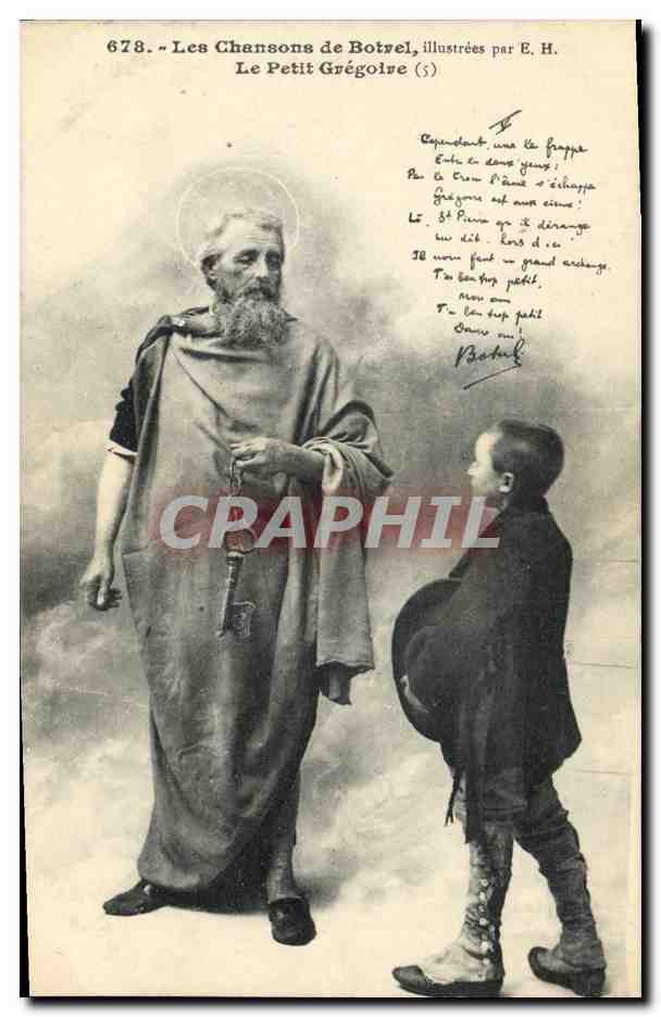 CPA Folklore Botrel Les chansons de Botrel illustrees Le Petit Gregoire 