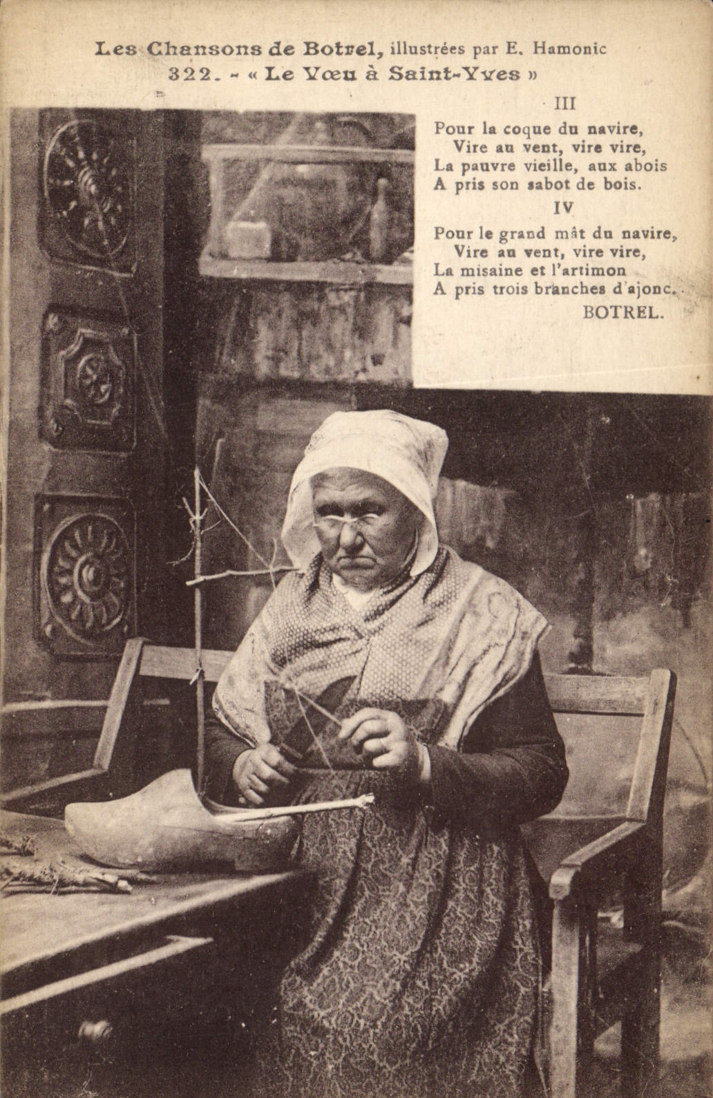 CPA Folklore Botrel Les chansons de Botrel illustrees Le voeu a St Yves 