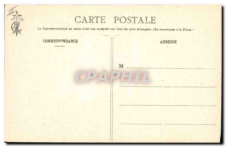 CPA Folklore Botrel Les chansons de Botrel illustrees Les filles de chez nous Quimper  — Verso