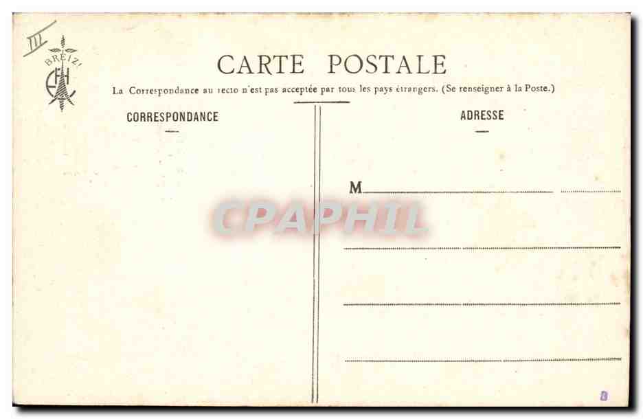 CPA Folklore Botrel Les chansons de Botrel illustrees Fleur de ble noir  — Verso