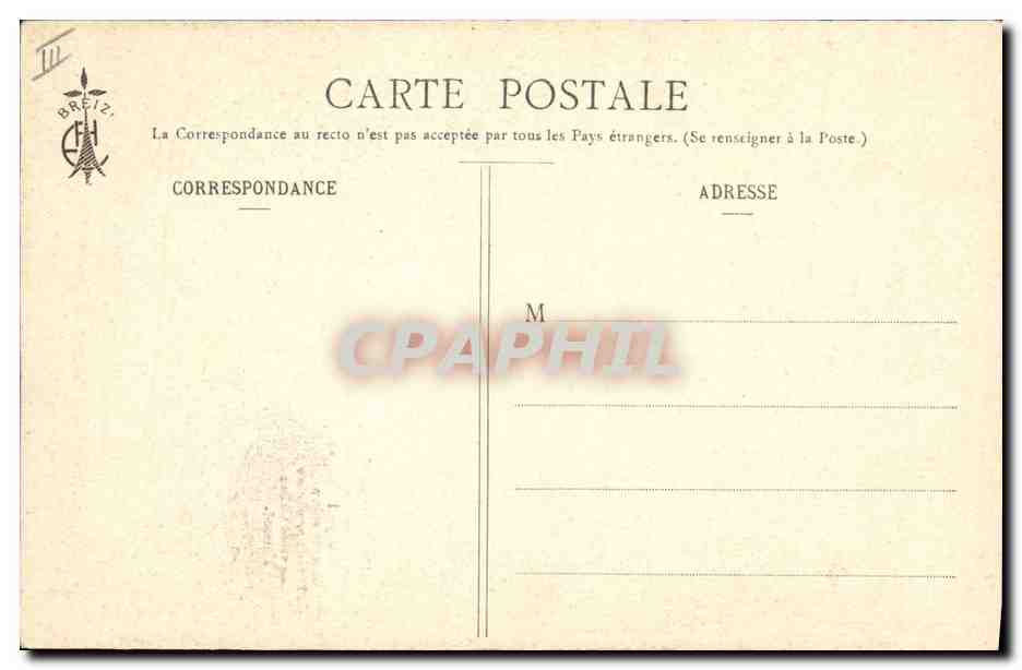 CPA Folklore Botrel Les chansons de Botrel illustrees Le bucheron  — Verso