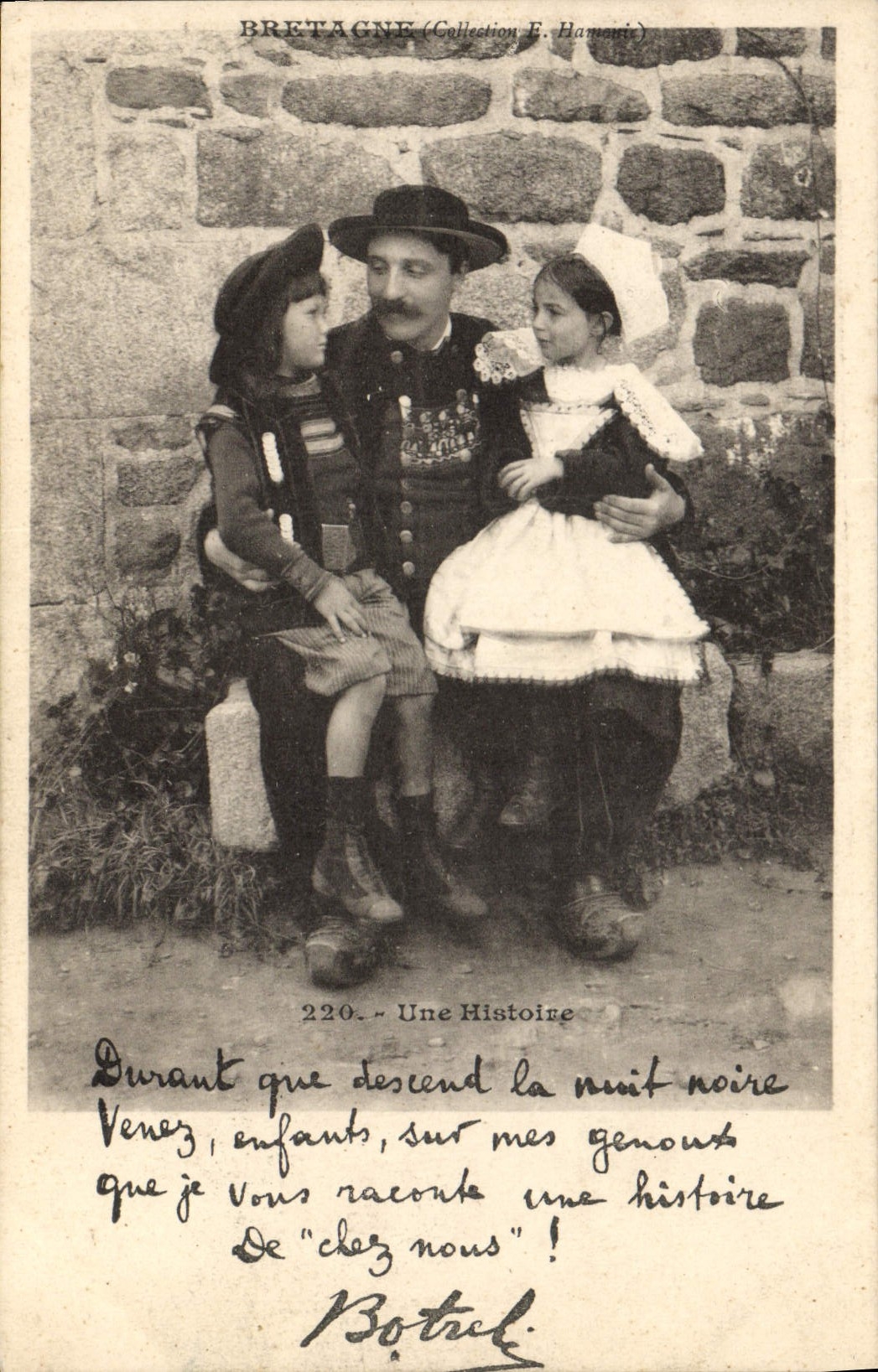 CPA Folklore Botrel Bretagne Une histoire 