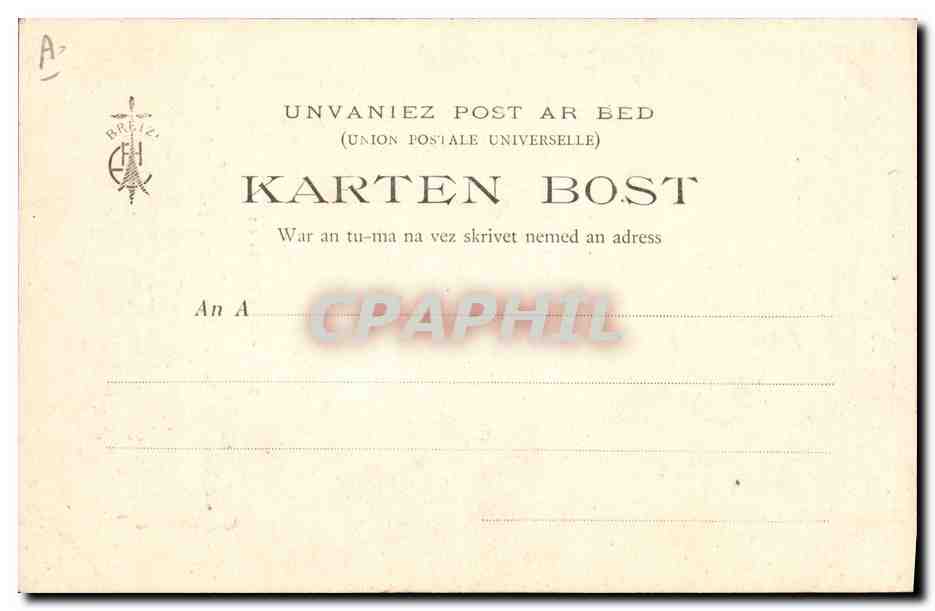 CPA Folklore Botrel Bretagne Une histoire  — Verso