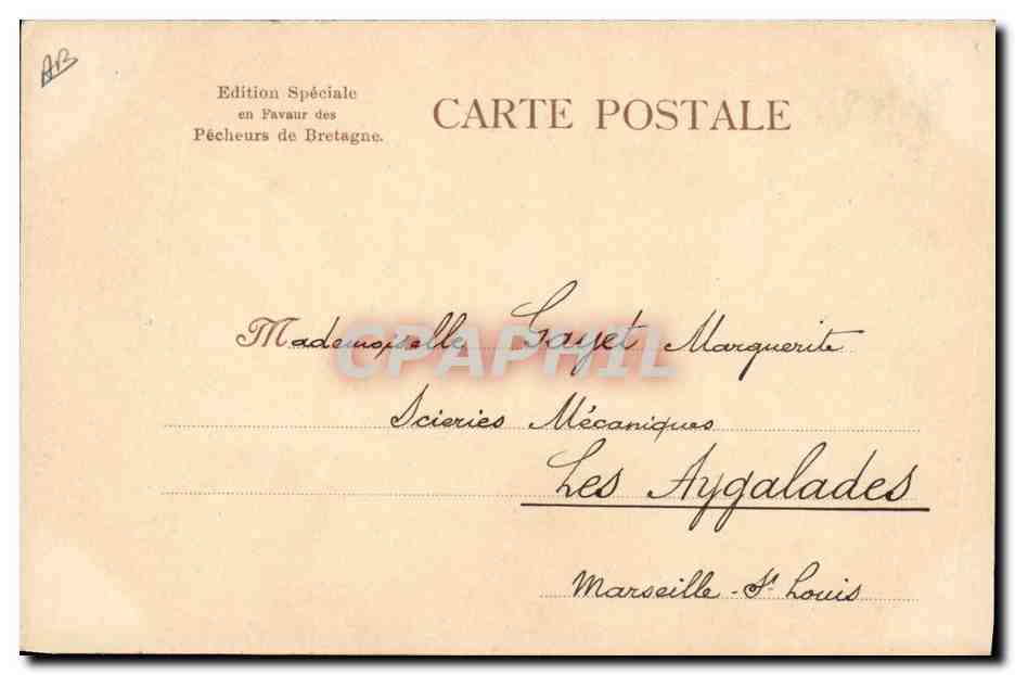 CPA Folklore Botrel Femme  — Verso