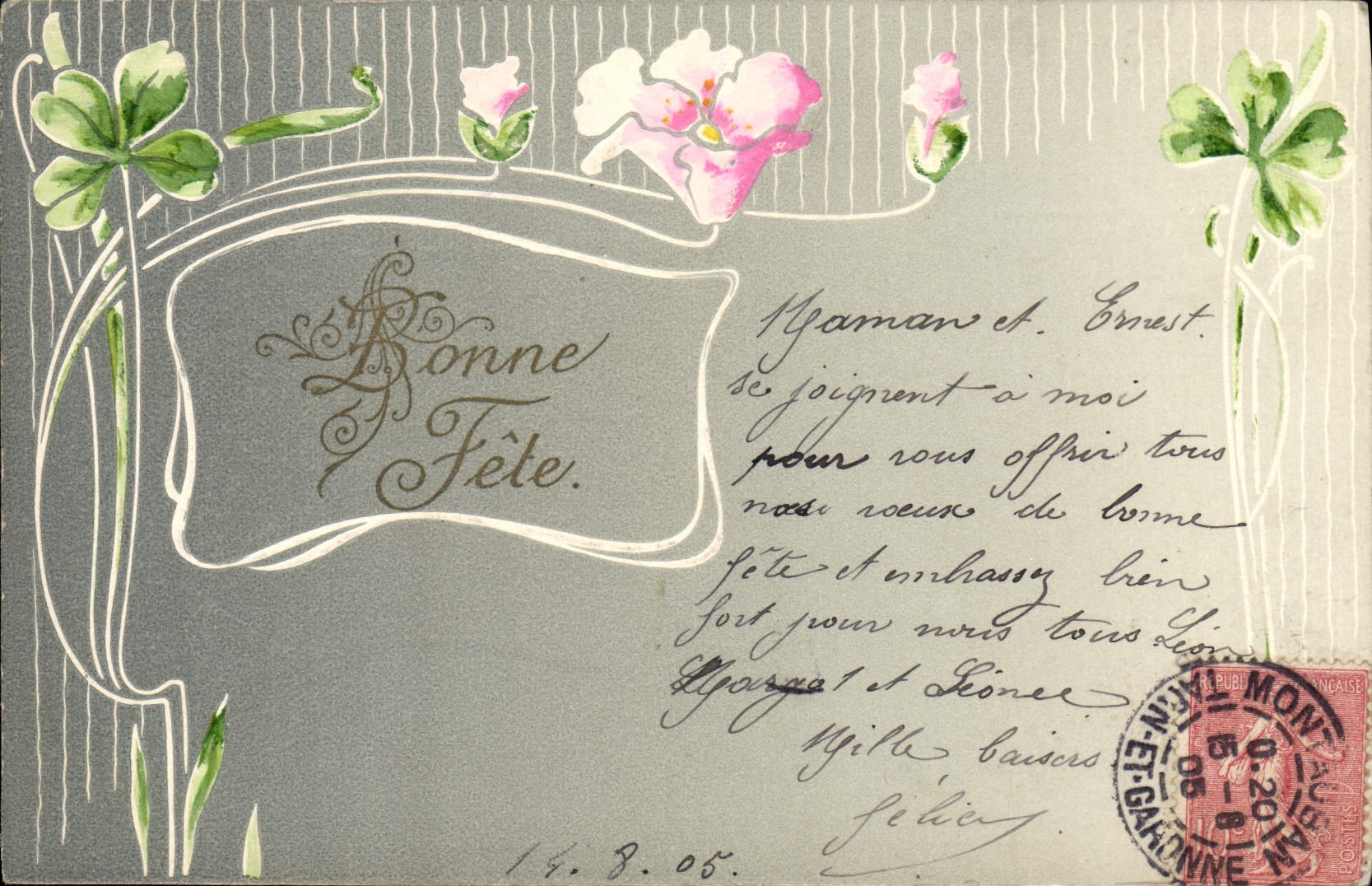 CPA Fantaisie Fleurs 