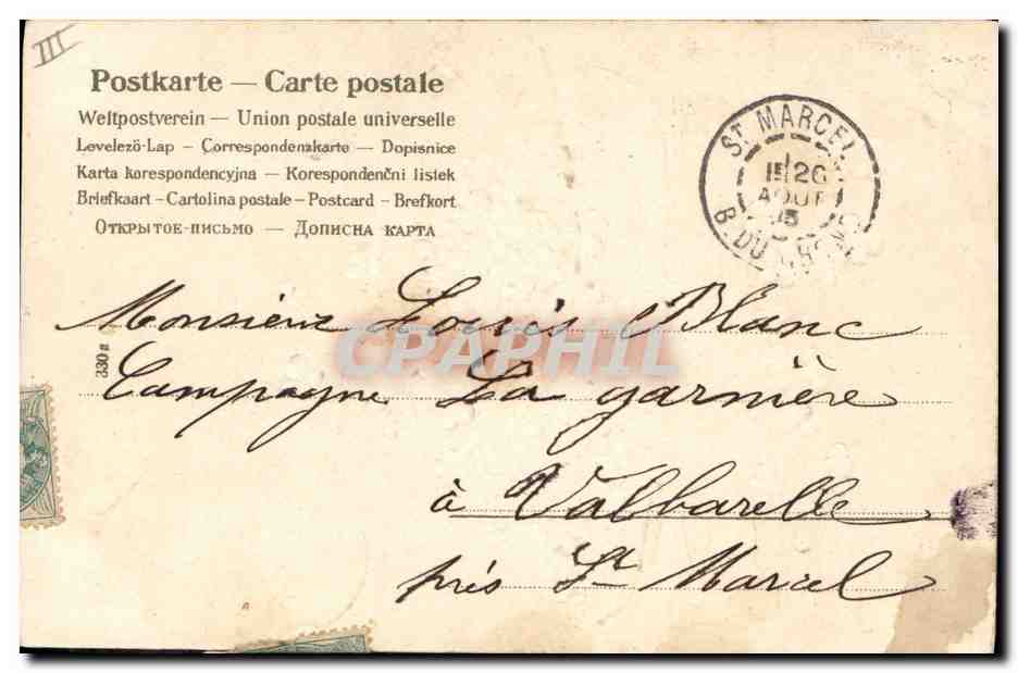 CPA Fantaisie Fleurs Bateau  — Verso