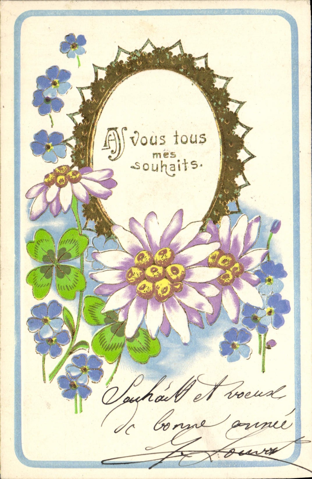 CPA Fantaisie Fleurs 